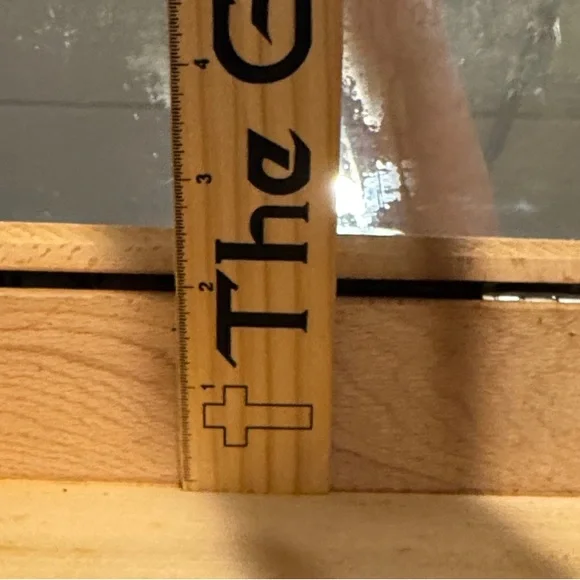 Hand-Carved Wooden Keepsake Box with Dovetail Corners, Scenic Inlay and Mirror - Picture 13 of 16